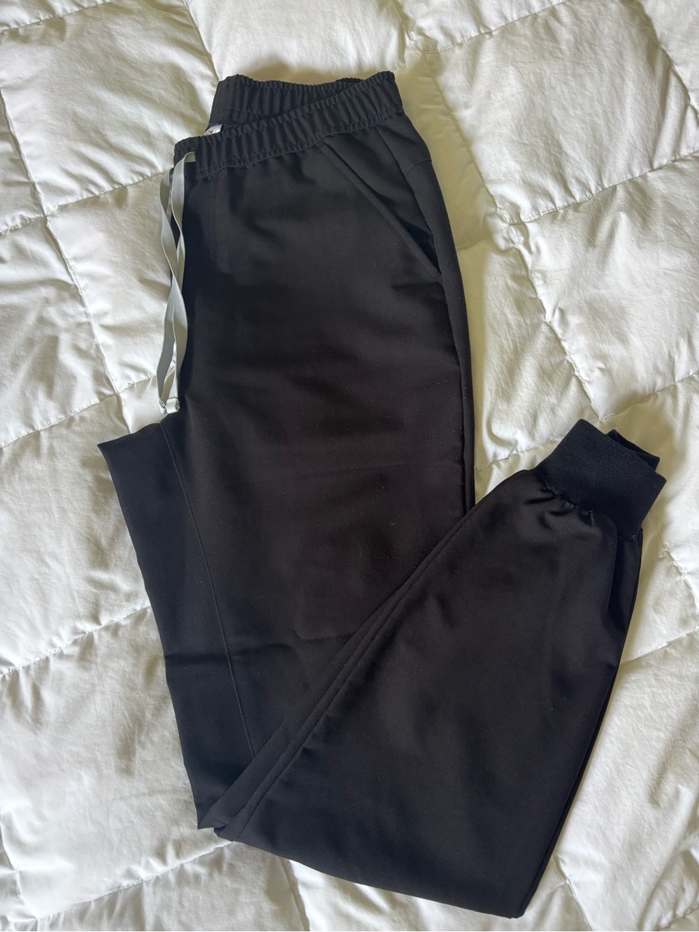 Figs Men’s Black Jogger Scrub Pants with Elastic Waist